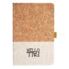Cork And Heathered Fabric Hardcover Journal 5.5" X 8.25" Thumbnail