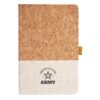 Cork And Heathered Fabric Hardcover Journal 5.5" X 8.25" Thumbnail