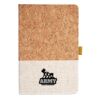 Cork And Heathered Fabric Hardcover Journal 5.5" X 8.25" Thumbnail