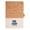 Cork And Heathered Fabric Hardcover Journal 5.5" X 8.25" Thumbnail