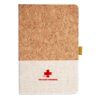 Cork And Heathered Fabric Hardcover Journal 5.5" X 8.25" Thumbnail
