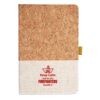 Cork And Heathered Fabric Hardcover Journal 5.5" X 8.25" Thumbnail