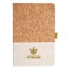 Cork And Heathered Fabric Hardcover Journal 5.5" X 8.25" Thumbnail