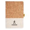 Cork And Heathered Fabric Hardcover Journal 5.5" X 8.25" Thumbnail