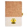 Cork And Heathered Fabric Hardcover Journal 5.5" X 8.25" Thumbnail