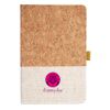 Cork And Heathered Fabric Hardcover Journal 5.5" X 8.25" Thumbnail