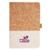 Cork And Heathered Fabric Hardcover Journal 5.5" X 8.25" Thumbnail