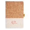 Cork And Heathered Fabric Hardcover Journal 5.5" X 8.25" Thumbnail
