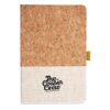 Cork And Heathered Fabric Hardcover Journal 5.5" X 8.25" Thumbnail