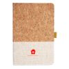 Cork And Heathered Fabric Hardcover Journal 5.5" X 8.25" Thumbnail