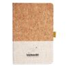 Cork And Heathered Fabric Hardcover Journal 5.5" X 8.25" Thumbnail