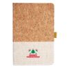 Cork And Heathered Fabric Hardcover Journal 5.5" X 8.25" Thumbnail