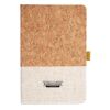 Cork And Heathered Fabric Hardcover Journal 5.5" X 8.25" Thumbnail