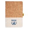 Cork And Heathered Fabric Hardcover Journal 5.5" X 8.25" Thumbnail