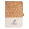 Cork And Heathered Fabric Hardcover Journal 5.5" X 8.25" Thumbnail