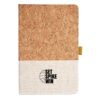 Cork And Heathered Fabric Hardcover Journal 5.5" X 8.25" Thumbnail