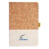 Cork And Heathered Fabric Hardcover Journal 5.5" X 8.25" Thumbnail