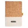 Cork And Heathered Fabric Hardcover Journal 5.5" X 8.25" Thumbnail