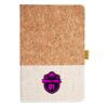 Cork And Heathered Fabric Hardcover Journal 5.5" X 8.25" Thumbnail