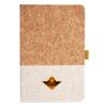 Cork And Heathered Fabric Hardcover Journal 5.5" X 8.25" Thumbnail