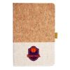 Cork And Heathered Fabric Hardcover Journal 5.5" X 8.25" Thumbnail