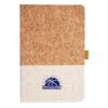 Cork And Heathered Fabric Hardcover Journal 5.5" X 8.25" Thumbnail