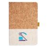 Cork And Heathered Fabric Hardcover Journal 5.5" X 8.25" Thumbnail