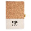 Cork And Heathered Fabric Hardcover Journal 5.5" X 8.25" Thumbnail