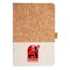 Cork And Heathered Fabric Hardcover Journal 5.5" X 8.25" Thumbnail