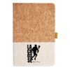 Cork And Heathered Fabric Hardcover Journal 5.5" X 8.25" Thumbnail