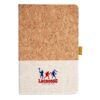 Cork And Heathered Fabric Hardcover Journal 5.5" X 8.25" Thumbnail