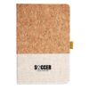 Cork And Heathered Fabric Hardcover Journal 5.5" X 8.25" Thumbnail