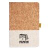 Cork And Heathered Fabric Hardcover Journal 5.5" X 8.25" Thumbnail