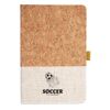 Cork And Heathered Fabric Hardcover Journal 5.5" X 8.25" Thumbnail