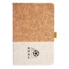 Cork And Heathered Fabric Hardcover Journal 5.5" X 8.25" Thumbnail