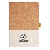 Cork And Heathered Fabric Hardcover Journal 5.5" X 8.25" Thumbnail