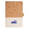 Cork And Heathered Fabric Hardcover Journal 5.5" X 8.25" Thumbnail
