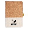 Cork And Heathered Fabric Hardcover Journal 5.5" X 8.25" Thumbnail