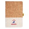 Cork And Heathered Fabric Hardcover Journal 5.5" X 8.25" Thumbnail