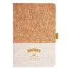 Cork And Heathered Fabric Hardcover Journal 5.5" X 8.25" Thumbnail