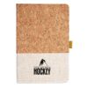 Cork And Heathered Fabric Hardcover Journal 5.5" X 8.25" Thumbnail