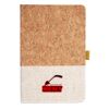 Cork And Heathered Fabric Hardcover Journal 5.5" X 8.25" Thumbnail