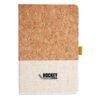 Cork And Heathered Fabric Hardcover Journal 5.5" X 8.25" Thumbnail