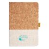 Cork And Heathered Fabric Hardcover Journal 5.5" X 8.25" Thumbnail