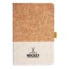 Cork And Heathered Fabric Hardcover Journal 5.5" X 8.25" Thumbnail