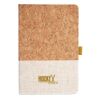 Cork And Heathered Fabric Hardcover Journal 5.5" X 8.25" Thumbnail