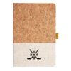Cork And Heathered Fabric Hardcover Journal 5.5" X 8.25" Thumbnail