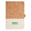 Cork And Heathered Fabric Hardcover Journal 5.5" X 8.25" Thumbnail