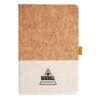Cork And Heathered Fabric Hardcover Journal 5.5" X 8.25" Thumbnail