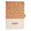 Cork And Heathered Fabric Hardcover Journal 5.5" X 8.25" Thumbnail